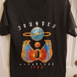 Journey Departure Album Reprint T-Shirt Mens Medium Black Vintage Band Tee